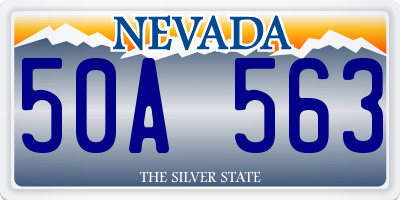 NV license plate 50A563