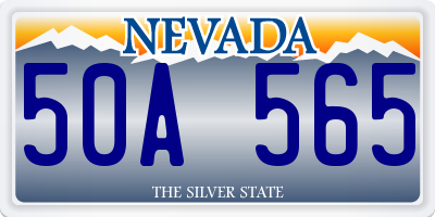 NV license plate 50A565