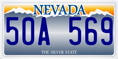 NV license plate 50A569