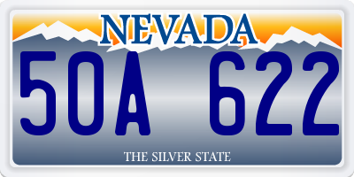 NV license plate 50A622