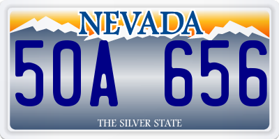 NV license plate 50A656