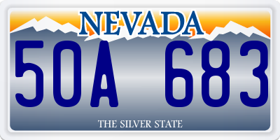 NV license plate 50A683