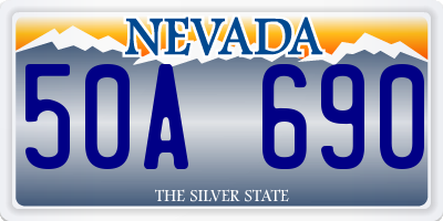 NV license plate 50A690