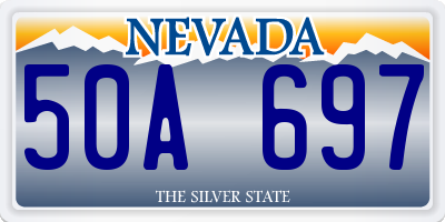 NV license plate 50A697