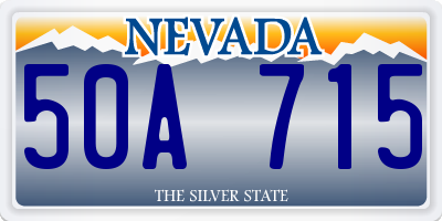 NV license plate 50A715