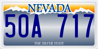 NV license plate 50A717