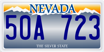 NV license plate 50A723