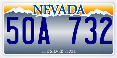 NV license plate 50A732