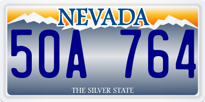 NV license plate 50A764