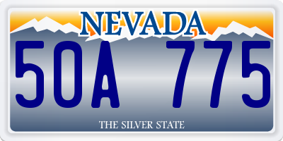 NV license plate 50A775