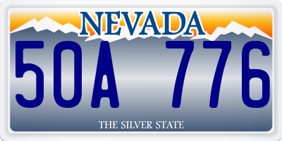 NV license plate 50A776