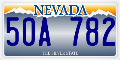 NV license plate 50A782