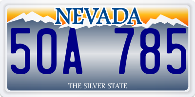 NV license plate 50A785