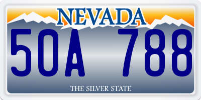 NV license plate 50A788