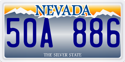 NV license plate 50A886