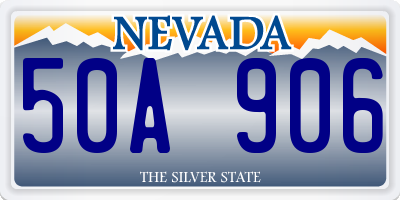 NV license plate 50A906