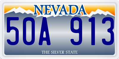 NV license plate 50A913