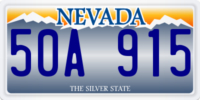 NV license plate 50A915