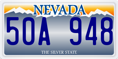 NV license plate 50A948