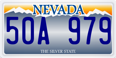 NV license plate 50A979