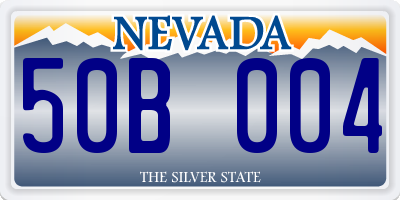 NV license plate 50B004