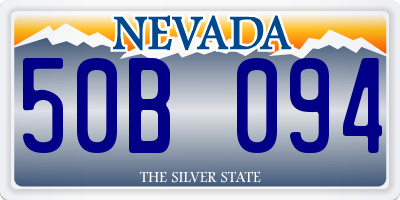 NV license plate 50B094