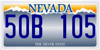NV license plate 50B105