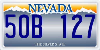 NV license plate 50B127