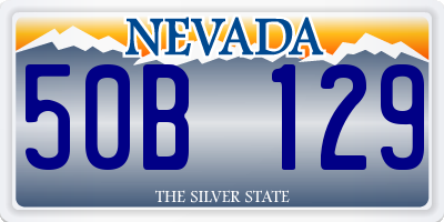 NV license plate 50B129