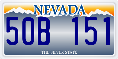 NV license plate 50B151