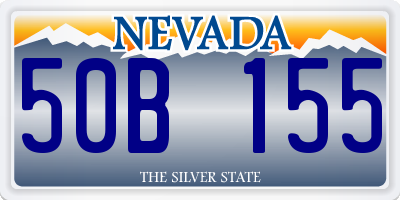 NV license plate 50B155