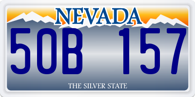 NV license plate 50B157