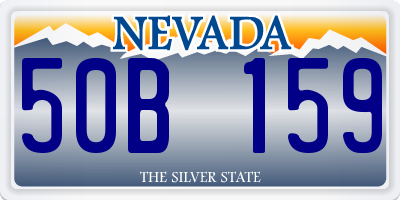 NV license plate 50B159