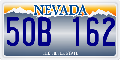 NV license plate 50B162