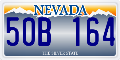 NV license plate 50B164