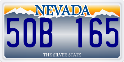 NV license plate 50B165