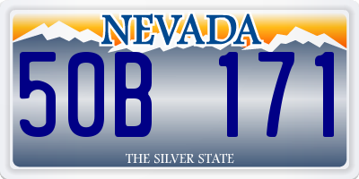 NV license plate 50B171