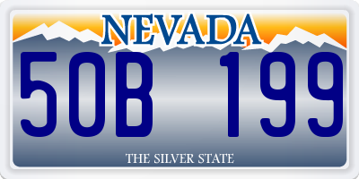 NV license plate 50B199