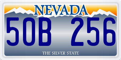 NV license plate 50B256