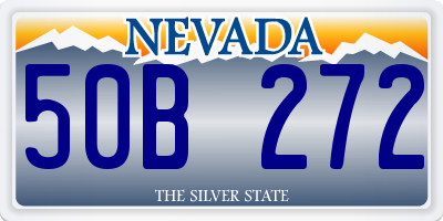 NV license plate 50B272