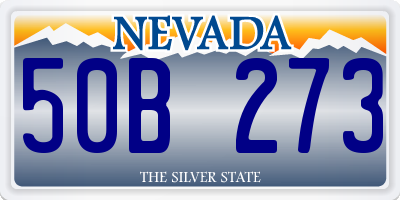 NV license plate 50B273