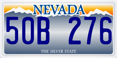 NV license plate 50B276