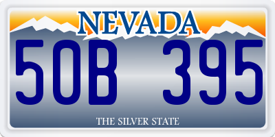 NV license plate 50B395
