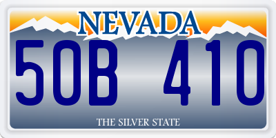 NV license plate 50B410