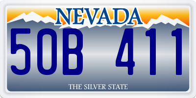 NV license plate 50B411
