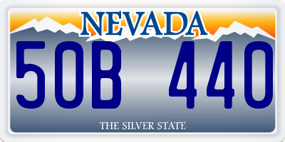 NV license plate 50B440