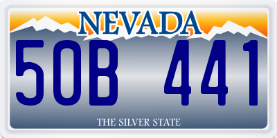 NV license plate 50B441
