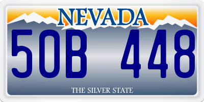 NV license plate 50B448