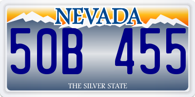 NV license plate 50B455