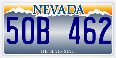 NV license plate 50B462